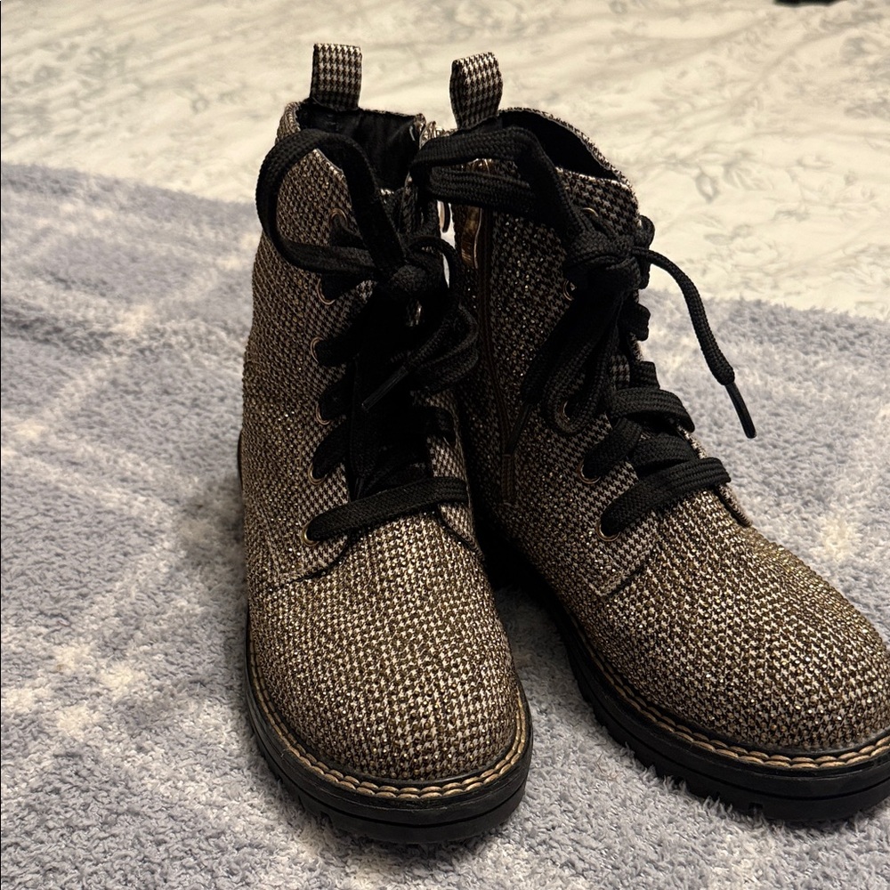 Kurt Geiger Black and Brown Kids Boots